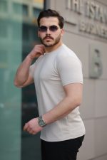 Erkek Kısa Kollu Zigzag Desenli T-shirt - Görsel 3
