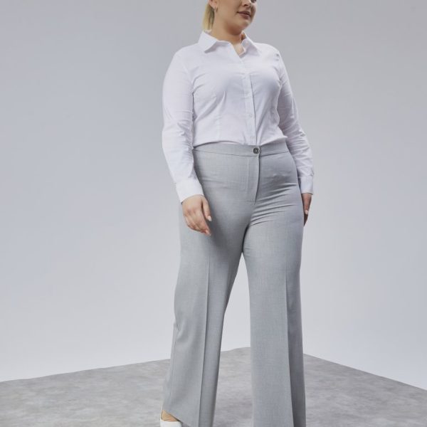 Poly Viscose Full Lycra Beli̇ Lasti̇kli̇ Battal Pantolon