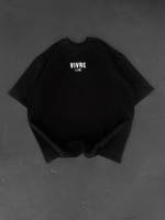 Baskılı Oversize Bisiklet Yaka T-shirt - Görsel 2