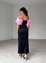 Pembe Önü Fiyonklu Elbise - Görsel 2
