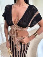 Leighton Çizgili Ajurlu Takım 9846 - Görsel 5