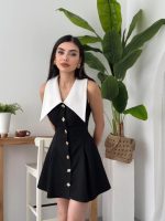 Ness Düğmeli Elbise - Görsel 3