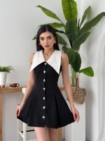 Ness Düğmeli Elbise - Görsel 5