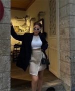 ŞANELKAPAKLI ÇOBAN DİKİŞ DETAYLI KISA ETEK