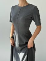 Wera Pliseli Midi Elbise - Görsel 6