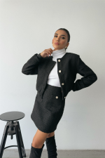 CHANEL CROP CEKET-KISA ETEK TAKIM - Görsel 2