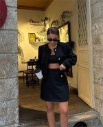 CHANEL CROP CEKET-KISA ETEK TAKIM - Görsel 4