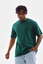 Unisex Oversize Düz Bisiklet Yaka T-Shirt
