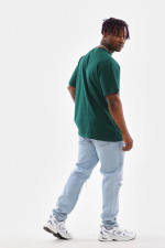 Unisex Oversize Düz Bisiklet Yaka T-Shirt - Görsel 2