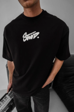 Erkek Baskılı Oversize T-shirt - Görsel 4