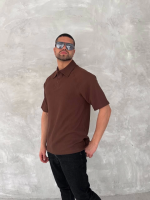 Yakalı Patlı Kısa Kol T-shirt