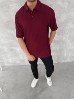 Yakalı Patlı Kısa Kol T-shirt - Görsel 3