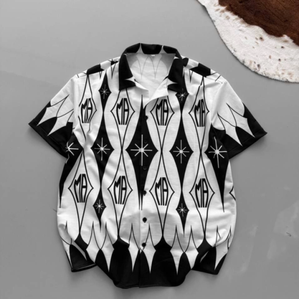 İki İplik Kumaş Baskılı Gömlek