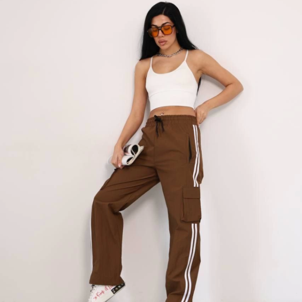 Praşut Kumaş Kargo Çeplı Baggy Esofman