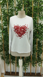 Kadın Uzun Kollu Bisiklet Yaka Baskılı Viskon Bluz - Görsel 2