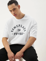 Erkek Baskılı Oversize T-shirt - Görsel 2