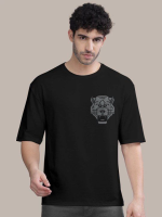 Erkek Baskılı Oversize T-shirt - Görsel 2