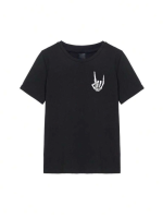 Erkek Baskılı Oversize T-shirt - Görsel 3