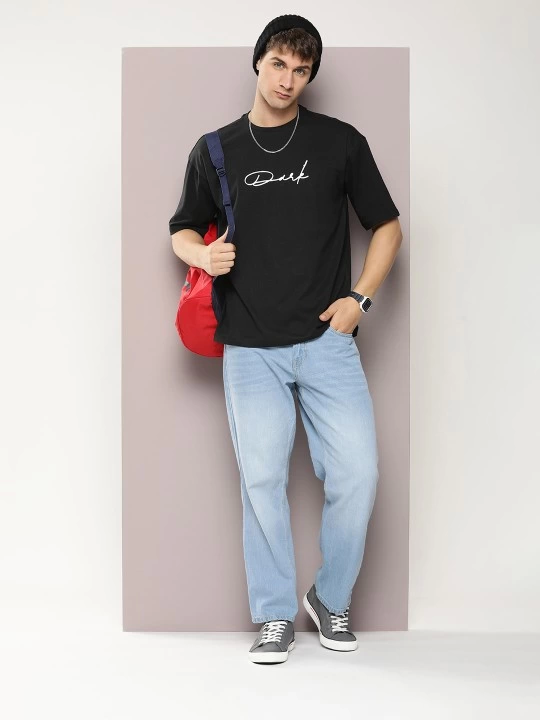 33ece192e9ee26d1d12d5cdb6bda57a8_78735-0.png Erkek Baskılı Oversize T-shirt - Görsel 1