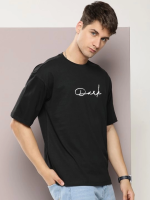 Erkek Baskılı Oversize T-shirt - Görsel 2