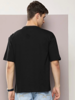 Erkek Baskılı Oversize T-shirt - Görsel 3