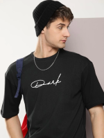 Erkek Baskılı Oversize T-shirt - Görsel 4