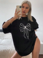 Baskılı Oversize T-shirt - Görsel 2