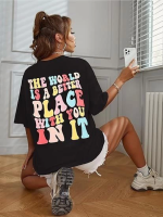 Bisiklet Yaka Baskılı T-shirt - Görsel 3