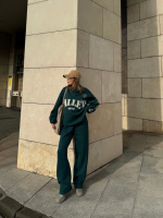 Üç İplik Yakalı Sweat Baggy Pantalonlu Takım - Görsel 4