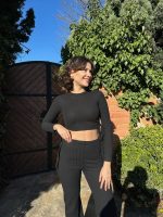 Kadın Yandan Bağlamalı Geniş Paçalı Fitil Kaşkorse İkili Takım - Görsel 6