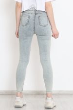 Kadın Cep Detay Kar Yıkamalı Kot Pantolon - Görsel 11