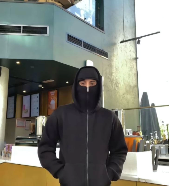 Samuray ZIP Fermuarlı Kapüşonlu SweatShirt- Siyah