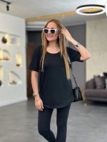 Kadın İki İplik Kumaş Sırt Neon Detay Bluz - Görsel 2