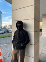 Samuray Kapüşonlu ZIP Fermuarlı Kapüşonlu SweatShirt - Görsel 2