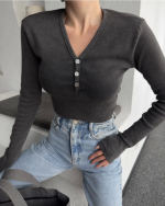 Yıkamalı Crop - Görsel 4