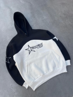 Parçalı Nakış İşlemelı Kapşonlu SweatShirt - Görsel 2