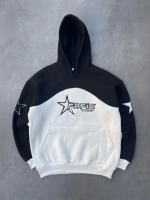 Parçalı Nakış İşlemelı Kapşonlu SweatShirt