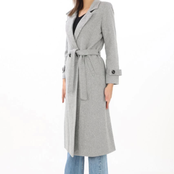 Astarlı Balık Sırtı Kaşmir Kaşe Kaban