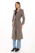 Astarlı Balık Sırtı Kaşmir Kaşe Kaban - Görsel 2