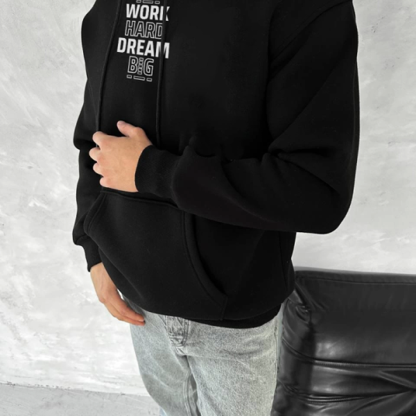 Kışlık Üç İplik Kapşonlu SweatShirt