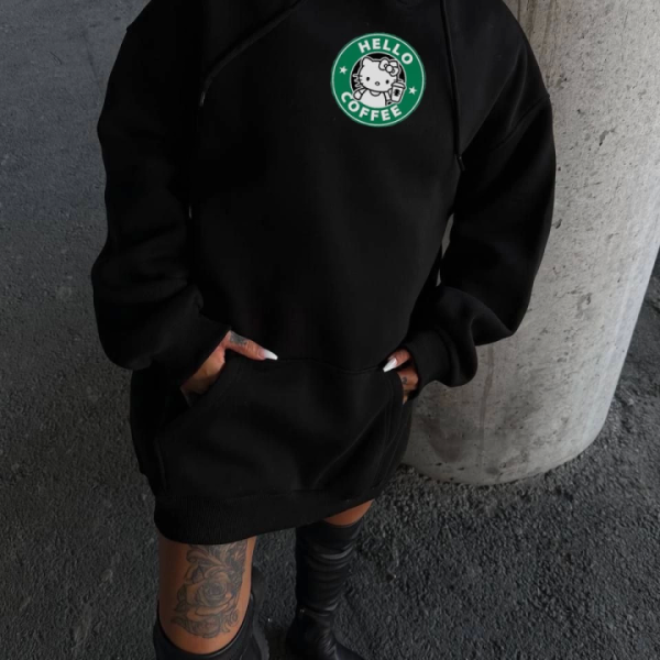 Üç İplik Penye Uzun Kol Kapşonlu SweatShirt