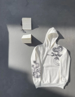 Uzun Kol Kapşonlu Baskılı SweatShirt - Görsel 4
