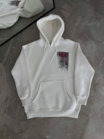 Uzun Kol Kapşonlu Ön Ve Arka Baskılı SweatShirt - Görsel 3