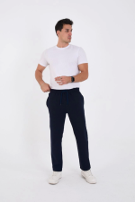 Unisex Üç İplik Basic Eşofman Pantolon - Görsel 4