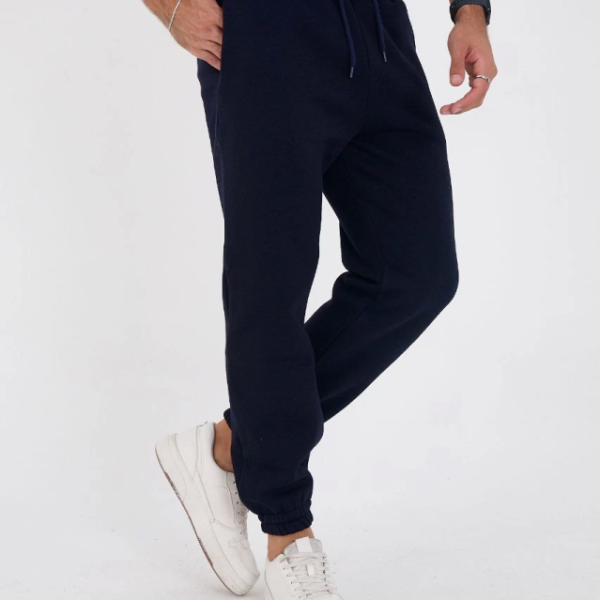 Unisex Kışlık Üç İplik Lastikli Eşofman Pantolon
