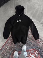 Uzun Kol Kapşonlu Göğüs Baskılı SweatShirt - Görsel 2