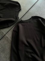 Kışlık Bisiklet Yaka Üç İplik Basic SweatShirt - Görsel 3