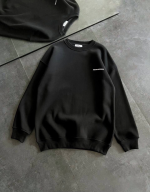 Kışlık Bisiklet Yaka Oversize Baskılı SweatShirt - Görsel 4