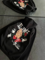 Üç İplik Penye Uzun Kol Kapşonlu Baskılı SweatShirt