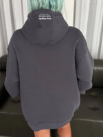 Üç İplik Kapşonlu Baskılı SweatShirt - Görsel 2